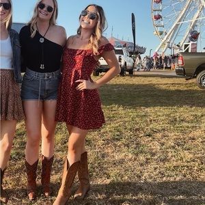 Country Off-the-Shoulder Dress